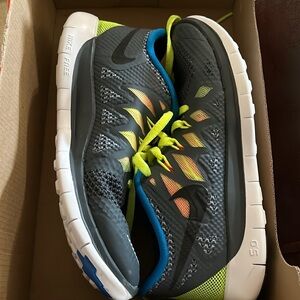 Nike Youth Gray and Blue Athletic Shoes